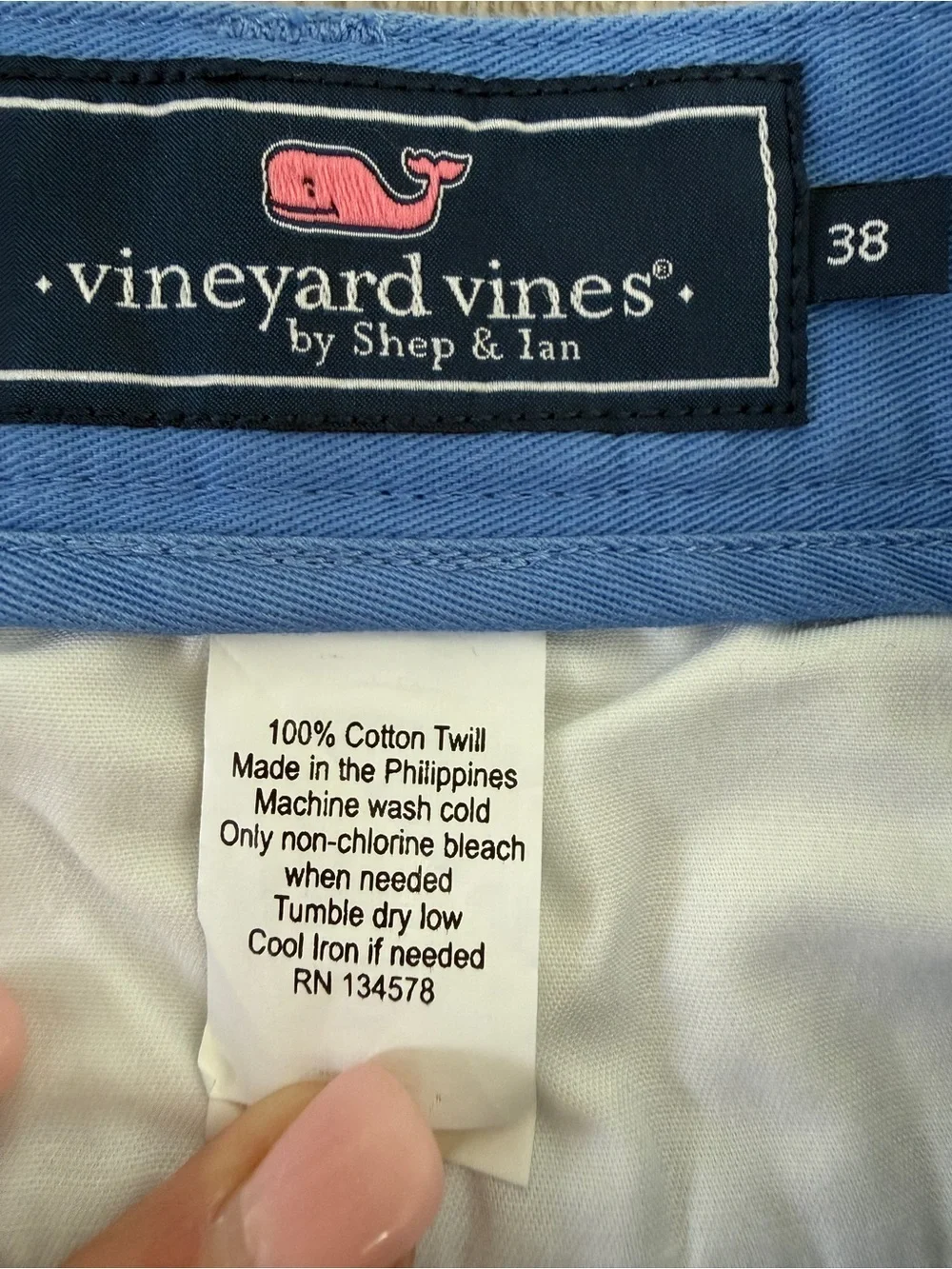 Vineyard Vines Club Short Men's Classic Cotton Chino Shorts in Blue
